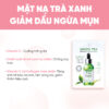 Mặt nạ trà xanh giảm dầu ngừa mụn Wskin Green Tea Ampoule Mask