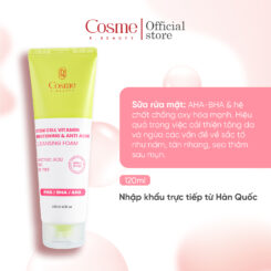 SỮA RỬA MẶT SẠCH SÂU NGỪA MỤN KIỀM DẦU DƯỠNG SÁNG DA COSME WHITENING & ANTI ACNE