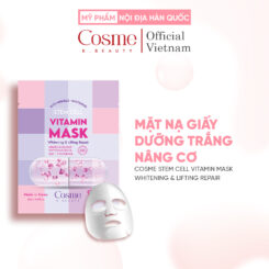 MẶT NẠ GIẤY DƯỠNG TRẮNG NÂNG CƠ COSME STEM CELL VITAMIN MASK WHITENING & LIFTING REPAIR