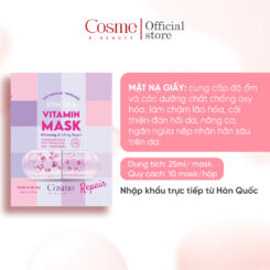MẶT NẠ GIẤY DƯỠNG TRẮNG NÂNG CƠ COSME STEM CELL VITAMIN MASK WHITENING & LIFTING REPAIR
